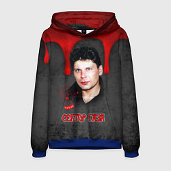 Толстовка-худи мужская Сектор газа - рок жив, цвет: 3D-синий