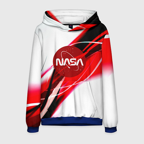 Мужская толстовка Nasa абстрактные полосы / 3D-Синий – фото 1