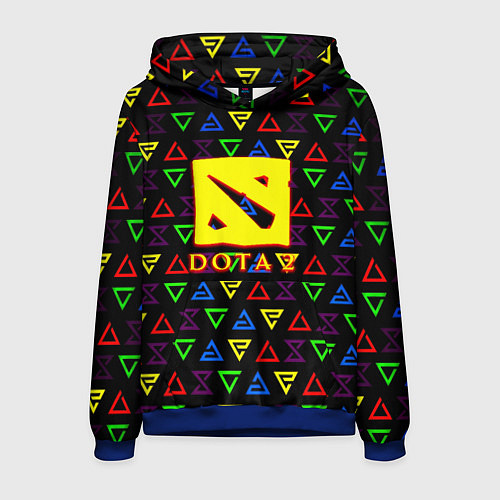 Мужская толстовка Dota pattern witcher / 3D-Синий – фото 1