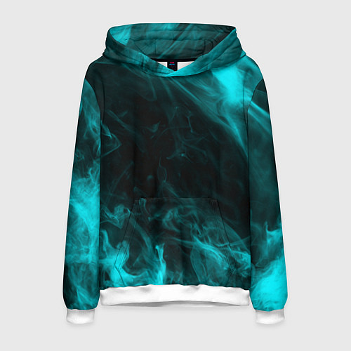 Мужская толстовка Neon smoke / 3D-Белый – фото 1