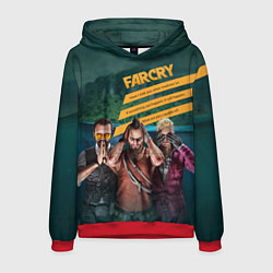 Толстовка-худи мужская Far Cry villains, цвет: 3D-красный