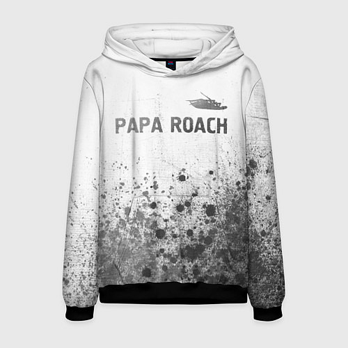 Мужская толстовка Papa Roach - white gradient посередине / 3D-Черный – фото 1