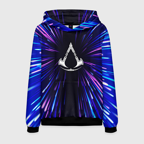 Мужская толстовка Assassins Creed neon energy / 3D-Черный – фото 1