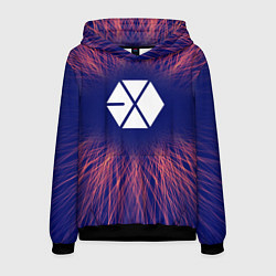 Толстовка-худи мужская Exo red energy, цвет: 3D-черный