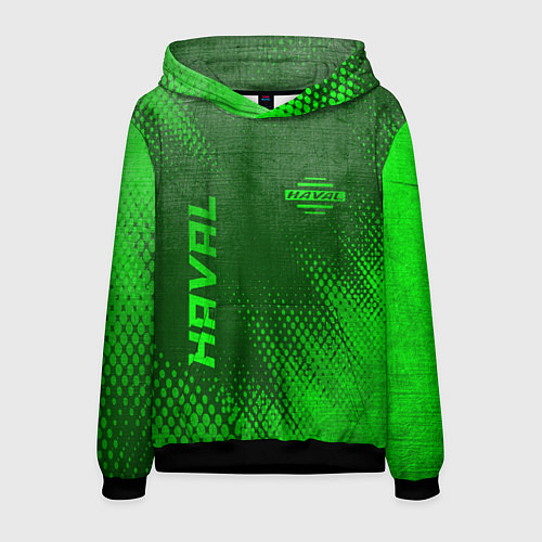 Мужская толстовка Haval - green gradient вертикально / 3D-Черный – фото 1