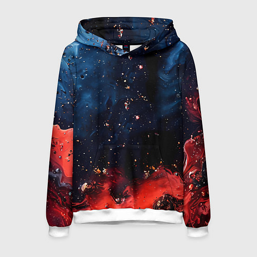 Мужская толстовка Багровый туман / 3D-Белый – фото 1