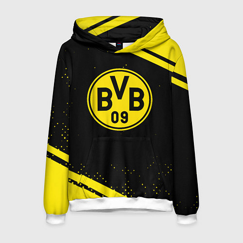 Мужская толстовка Borussia полосы / 3D-Белый – фото 1