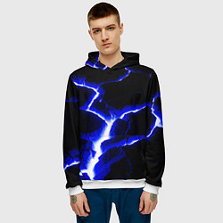 Толстовка-худи мужская The rift, цвет: 3D-белый — фото 2