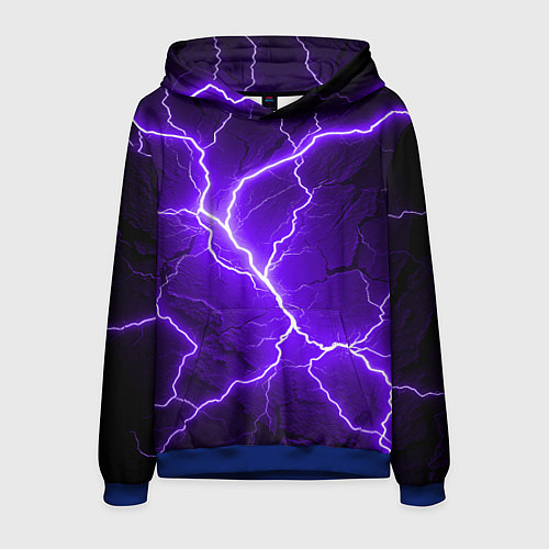 Мужская толстовка Color purple black / 3D-Синий – фото 1