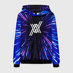 Толстовка-худи мужская Darling in the FranXX neon energy, цвет: 3D-черный