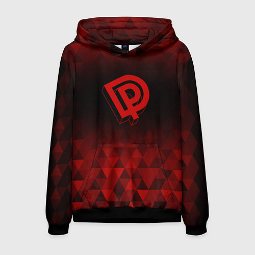 Мужская толстовка Deep Purple red poly / 3D-Черный – фото 1