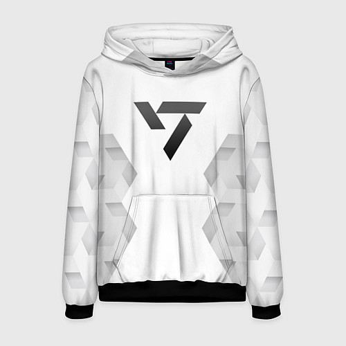 Мужская толстовка Seventeen white poly / 3D-Черный – фото 1