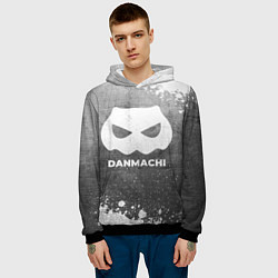 Толстовка-худи мужская DanMachi - grey gradient, цвет: 3D-черный — фото 2