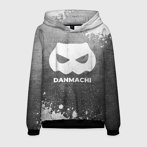 Мужская толстовка DanMachi - grey gradient / 3D-Черный – фото 1