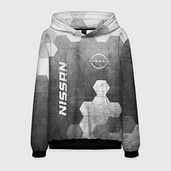 Мужская толстовка Nissan - grey gradient вертикально