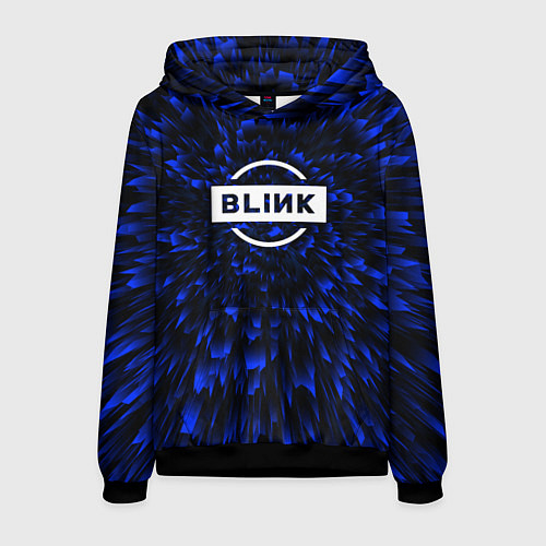 Мужская толстовка Blackpink blue energy / 3D-Черный – фото 1
