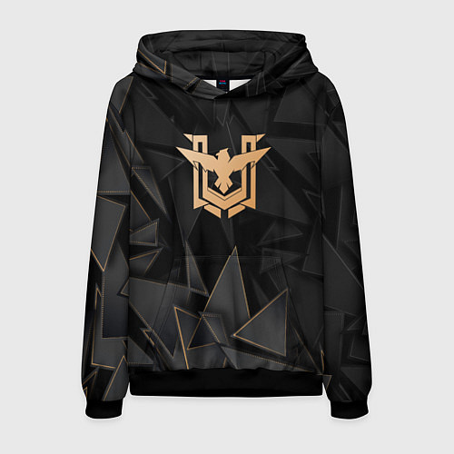 Мужская толстовка Free Fire golden poly / 3D-Черный – фото 1