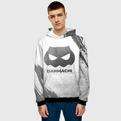 Толстовка-худи мужская DanMachi - white gradient, цвет: 3D-черный — фото 2