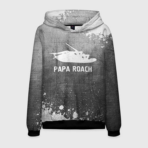 Мужская толстовка Papa Roach - grey gradient / 3D-Черный – фото 1