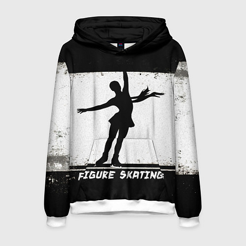 Мужская толстовка Figure skating / 3D-Белый – фото 1