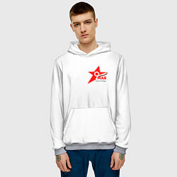 Толстовка-худи мужская Праздник-9 мая, цвет: 3D-меланж — фото 2