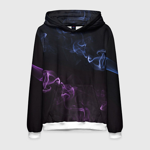 Мужская толстовка Color black blue pink / 3D-Белый – фото 1