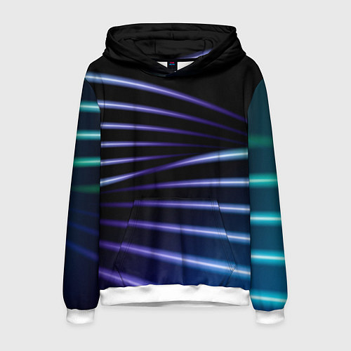 Мужская толстовка Color black blue / 3D-Белый – фото 1
