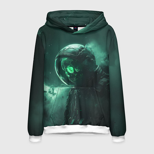 Мужская толстовка Космический скелет / 3D-Белый – фото 1