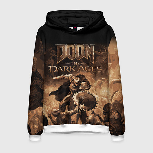 Мужская толстовка Doom the dark ages / 3D-Белый – фото 1