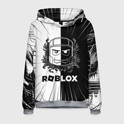 Толстовка-худи мужская Роблокс персонаж, цвет: 3D-меланж