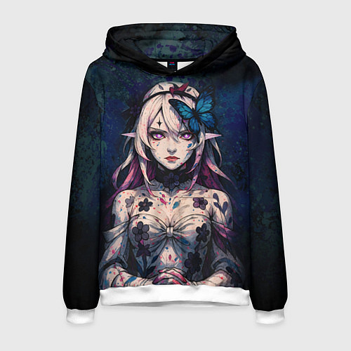 Мужская толстовка Кастория дарк реализм / 3D-Белый – фото 1