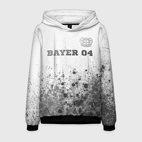 Мужская толстовка Bayer 04 - white gradient посередине / 3D-Черный – фото 1