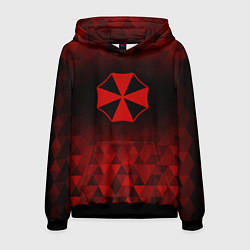 Толстовка-худи мужская Resident Evil red poly, цвет: 3D-черный