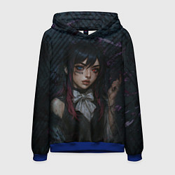 Толстовка-худи мужская Дерзкая альтушка, цвет: 3D-синий