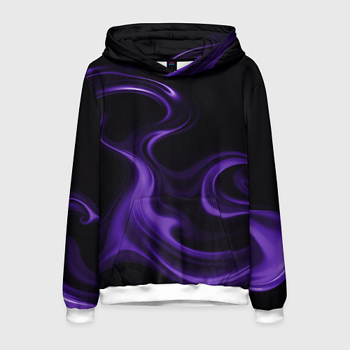 Мужская толстовка The color is purple / 3D-Белый – фото 1
