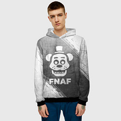 Толстовка-худи мужская FNAF - grey gradient, цвет: 3D-черный — фото 2