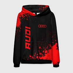 Мужская толстовка Audi - red gradient вертикально