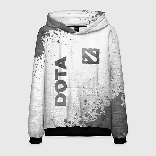 Мужская толстовка Dota - white gradient вертикально / 3D-Черный – фото 1