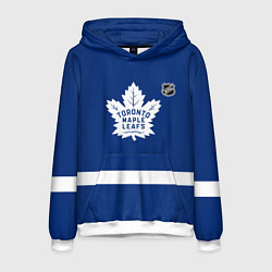 Толстовка-худи мужская Торонто Мейпл Лифс хоккей, цвет: 3D-белый