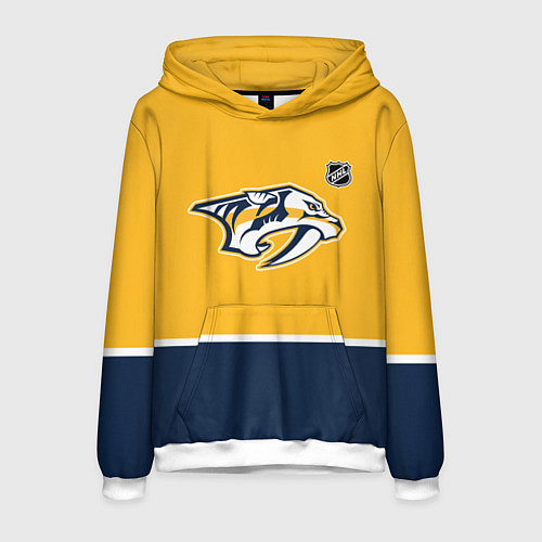 Мужская толстовка Нэшвилл Предаторз хоккей / 3D-Белый – фото 1