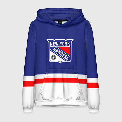 Мужская толстовка Нью Йорк Рейнджерс хоккей / 3D-Белый – фото 1