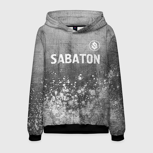 Мужская толстовка Sabaton - grey gradient посередине / 3D-Черный – фото 1