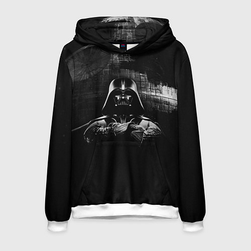 Мужская толстовка Звёздные войны звезда смерти вейдера / 3D-Белый – фото 1