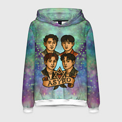 Толстовка-худи мужская Astro в стиле татуировки, цвет: 3D-белый