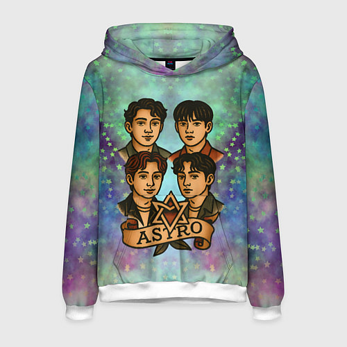 Мужская толстовка Astro в стиле татуировки / 3D-Белый – фото 1