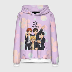 Толстовка-худи мужская Astro anime, цвет: 3D-белый