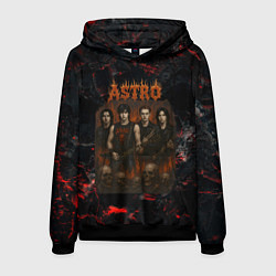 Толстовка-худи мужская Astro в стиле хэви-метал, цвет: 3D-черный