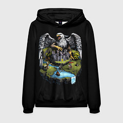 Толстовка-худи мужская Королевский грифон замка - Герои Меча и Магии 3, цвет: 3D-черный