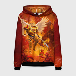 Толстовка-худи мужская Кот примарх, цвет: 3D-черный