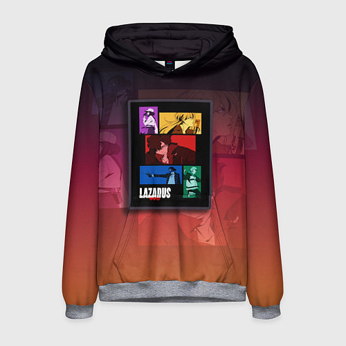 Мужская толстовка Lazarus Art / 3D-Меланж – фото 1